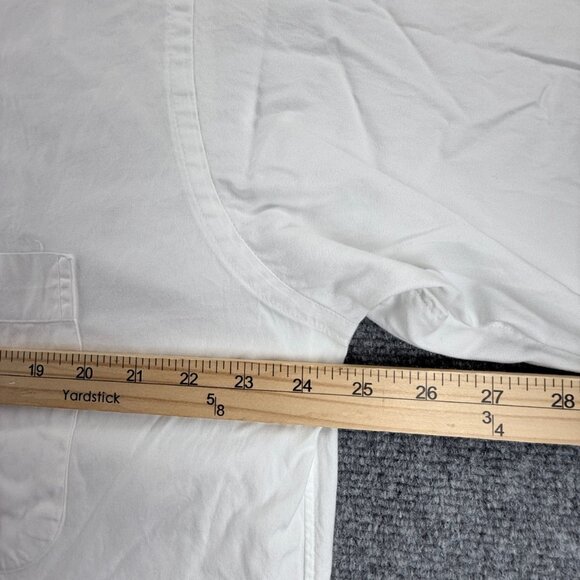 Gitman Bros Oxford Point All Cotton USA TTX 16.5 34 White Shirt Pocket Button Up - Picture 9 of 14